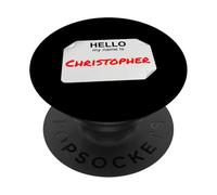 Hi My Name is Christopher Lazy Costume DIY pour Les fêtes PopSockets PopGrip Adhésif