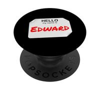 Hi My Name is Edward Lazy Costume de fête à Faire soi-même PopSockets PopGrip Adhésif