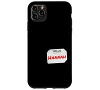 Hi My Name is Hannah Lazy Costume pour fêtes Coque pour iPhone 11 Pro Max