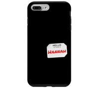 Hi My Name is Hannah Lazy Costume pour fêtes Coque pour iPhone 7 Plus/8 Plus