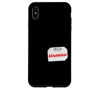 Hi My Name is Hannah Lazy Costume pour fêtes Coque pour iPhone XS Max