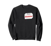 Hi My Name is Hannah Lazy Costume pour fêtes Sweatshirt