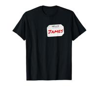 Hi My Name is James Lazy Costume pour fêtes T-Shirt