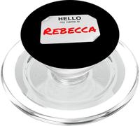 Hi My Name is Rebecca Lazy Costume pour fêtes PopSockets PopGrip pour MagSafe