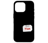 Hi My Name is Tina Lazy Costume pour fêtes Coque pour iPhone 16 Pro