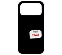 Hi My Name is Tina Lazy Costume pour fêtes Coque pour iPhone 17 Pro Max