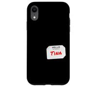Hi My Name is Tina Lazy Costume pour fêtes Coque pour iPhone XR