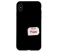 Hi My Name is Tina Lazy Costume pour fêtes Coque pour iPhone XS Max