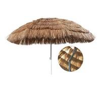 Vidaxl Hi Parasol De Plage Hawaï 160 Cm Beige Blanc