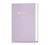 hi!SCI Livre de recettes vierge à écrire dans vos propres recettes, grand carnet de recettes avec 192 pages, couverture rigide de 17,8 x 25,4 cm, journal de recettes pour les amateurs de cuisine