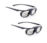 Hi-SHOCK 2X BT/RF Pro Black Heaven | Lunettes 3D Actives pour téléviseurs 3D de Sony, Samsung, Panasonic et projecteurs 3D-RF de Sony, Epson [120 Hz | Rechargeable | 32g | RF/Bluetooth]