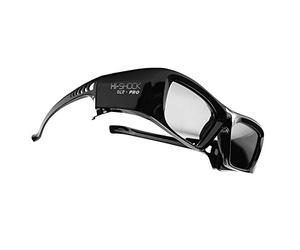 Hi-SHOCK DLP Pro 7G Black Diamond - Lunettes 3D DLP Link compatibles avec les projecteurs 3D DLP d'Acer, BenQ, Viewsonic, Optoma, LG [96-200 Hz | 39g | rechargeables | DLP Link]