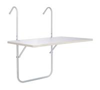 HI Table de Balcon Pliable Suspendue Meuble de Jardin Patio Terrasse Extérieur