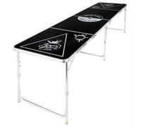 HI Table de Bière-pong Pliable Portable Barbecue Jeu à Boire Jardin Extérieur