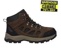 Hi-Tec Bandera Expedition Hommes Extérieur Cuir Randonnée Mi Bottes Large Marron