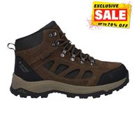 Hi-Tec Bandera Expedition Hommes Extérieur Cuir Randonnée Mi Bottes Large Marron