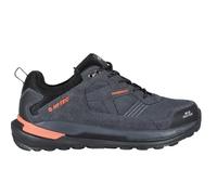 HI-TEC - Chaussures Trekking Homme Rodera Low WP | Chaussures de Montagne pour Homme, Randonnée | Pieds au Sec Grâce à la Membrane Imperméable, Traction Optimale | Charcoal/Black/Orange Rust, 41