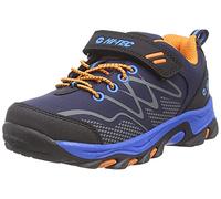 Hi-Tec Fille Blackout Low Jr Chaussure de Marche, Bleu Marine, Orange, 32 EU