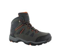 Hi Tec Homme Coupe Large Bandera II Eau Preuve Bottes Dans Charbon / Orange,Size