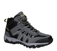 Hi-Tec Jaguar Mid Wp Bottes de randonnée pour homme, Graphite Noir Citron, 43 EU