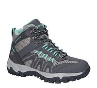 Hi-Tec Jaguar Mid WP pour Femme Botte de randonnée, Charcoal Graphite Cool Grey Lichen, 38 EU