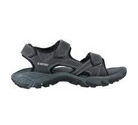 Hi-Tec NERPA Sandales de sport pour homme, chaussures d'extérieur de randonnée, chaussures de tous les jours avec semelle en croûte de cuir, Noir charbon, 40 EU