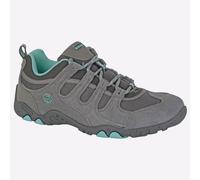 Hi-Tec Quadra Femmes Chaussures De Randonnée En Plein Air Terrain Trail Grises