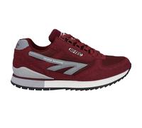 Hi-Tec Baskets Silver Shadow OG pour hommes rétro années 80 en cuir rouge cerise