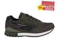 Hi-Tec Silver Shadow OG Baskets Pour Hommes Rétro Années 80 En Course Olive