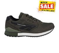 Hi-Tec Silver Shadow OG Baskets Pour Hommes Rétro Années 80 En Course Olive