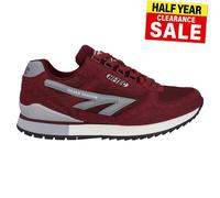 Hi-Tec Silver Shadow OG Baskets Homme Rétro 80s Running Cerise Rouge