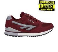 Hi-Tec Baskets Silver Shadow OG pour hommes rétro années 80 en cuir rouge cerise