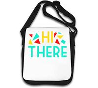 Hi There Colorful Art Sac à bandoulière Blanc