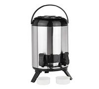 HI Thermos Conteneur isotherme avec robinet 9 l avec robinet En acier inoxydable pour café, thé ou vin chaud