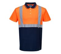 Hi-Vis 2-Tone Polo Shirt, colorOrNa talla Medium