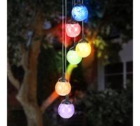 HI Windspiel Lampe Solaire Suspendue Terrasse RGB LED 6-7
