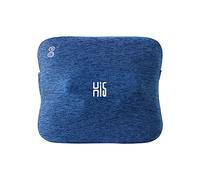 Hi5 Bravo Coussin de massage Shiatsu avec fonction chaleur Arrêt automatique Housse lavable pour épaules, cou, dos et jambes Bleu foncé