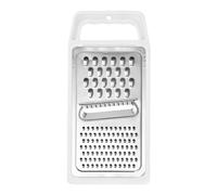HIA Qpz730 Râpe à fromage manuelle en acier inoxydable pour cuisine, râpe alimentaire avec poignée antidérapante, parfaite pour pommes de terre, légumes, beurre, fromage (Argent2, 23,4 x 11 cm)