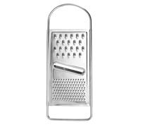 HIA Qpz730 Râpe à fromage manuelle en acier inoxydable pour cuisine, râpe alimentaire avec poignée antidérapante, parfaite pour pommes de terre, légumes, beurre, fromage (Argent1, 30 x 11,4 cm)