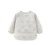 HiABsee bavoir manches longues bebe, Tablier Bebe Pour Manger, Bavoir Imperméable Bébé pour bébé de 6 à 36 mois (Dinosaure)