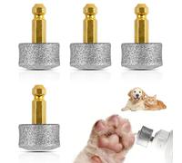Hiacinto Lot de 4 têtes de rechange pour ponceuse à ongles pour chien avec 80/60/100 embouts en maille pour Casfuy N10/N20/N30, convient pour toutes les tailles de chiens