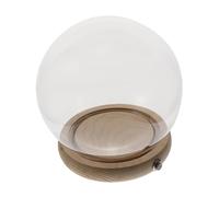 HIAKDOFT 1 Ensemble Cloche Verre avec Socle pour Fleurs Abat Jour Décoratif Lumineux avec Éclairage Design Élégant pour Décoration Intérieure