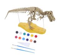 HIAKDOFT 1 Ensemble modèle de squelette de dinosaure petit construire assemblage squelette de dinosaure réel squelette de dinosaure à assembler artisanat PVC Café Couleur Aléatoire