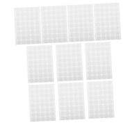 HIAKDOFT 10 feuilles Lot de Gommettes Autocollantes Rondes Adhésives Blanches pour Organisation Bureau Maison et Codage Couleur