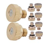 HIAKDOFT 10 pièces Buse Brumisation Basse Pression pour Tuyau Arrosage Buse Pulvérisation Atomisée Acier Inoxydable Accessoire Étanche pour Jardin et Refroidissement Extérieur