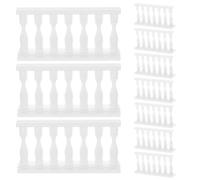 HIAKDOFT 10 pièces Clôture Miniature Plastique pour Modélisme Accessoires Détaillés pour Maison de Poupée Jardin Miniature Décor de Paysage Sable pour DIY et Création de Villas