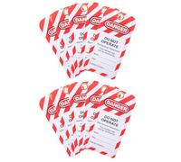 HIAKDOFT 10 pièces Étiquettes de Consignation de Sécurité Industrielles Avertissement Ne Utiliser Étiquettes Suspendues Résistantes pour Atelier et Garage Signalisation Équipement