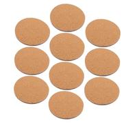 HIAKDOFT 10 pièces Lot de Dessous de Pots Liège Ronds Tapis Antidérapants Épais pour Plantes Intérieur Protection Thermique Naturelle pour Tables Supports Stables pour Jardinières et