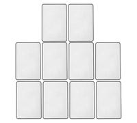HIAKDOFT 10 Pièces Lot de Loupes de Lecture PVC Flexible Loupe Carte de Lecture Portable et Pratique avec Fonction Marque-Page pour Cartes et Petits Textes