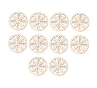 HIAKDOFT 10 pièces Lot Toupies Bois à Peindre pour Garçon Fille DIY Inachevé pour Coordination Main-œil et Créativité Matériel Bois Sûr Activités Manuelles Garçon Fille Dès Ans